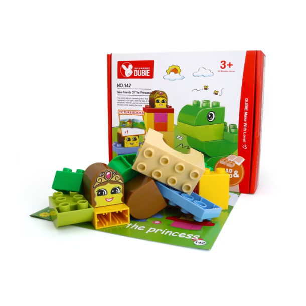 WANGE - DUBIE 142 | 15 db építőkocka | A hercegkisasszony új barátai + képeskönyv