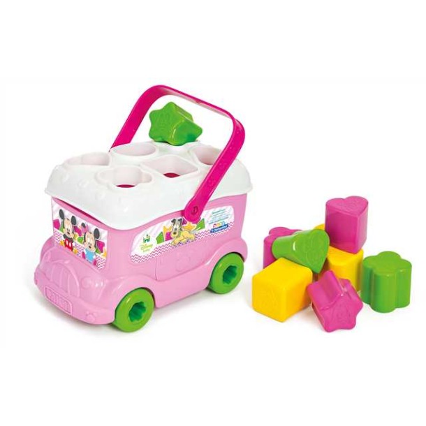 Clementoni Baby: Disney baby - Minnie formabeillesztő busz 14933