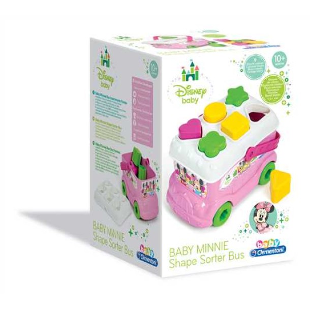 Clementoni Baby: Disney baby - Minnie formabeillesztő busz 14933