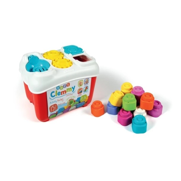 Clementoni: Clemmy - Formabedobó kosár építőelemekkel 15 db-os  17171