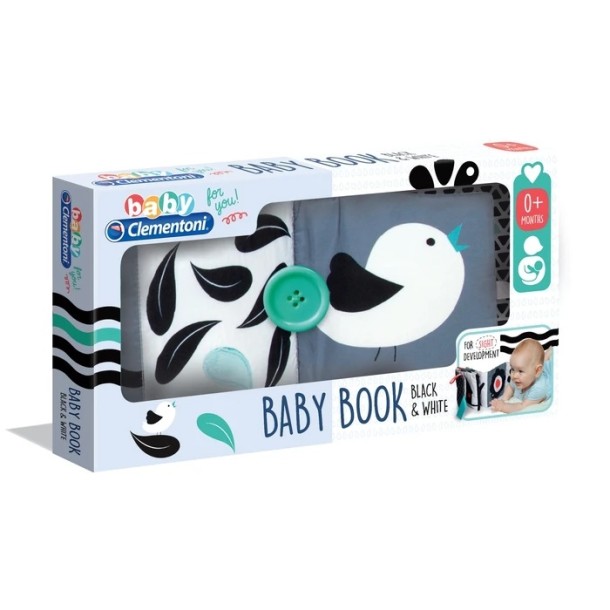 Clementoni baby: Fekete-fehér babakönyv 17322