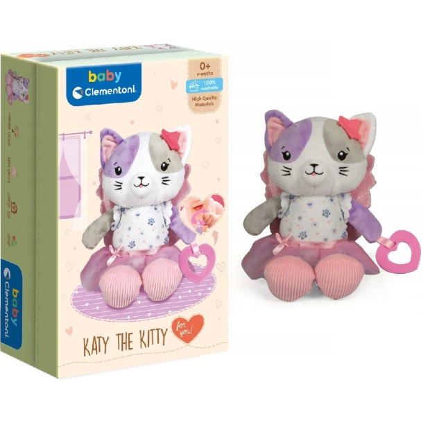 Clementoni Baby: Katy a macska plüss díszdobozban 17478