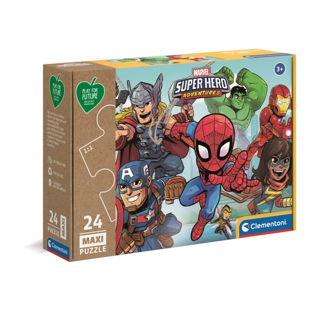 Clementoni: Play for future Maxi Puzzle 24 db-os - Marvel Szuperhősök 20262