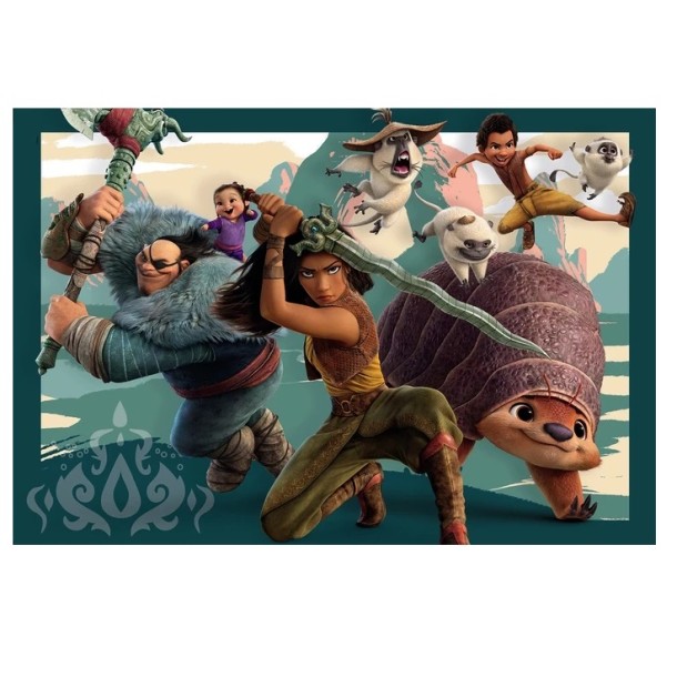 Clementoni: SuperColor Maxi Puzzle: Raya és az utolsó sárkány 104 db-os 23750