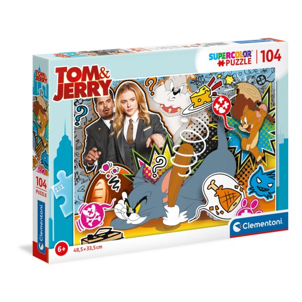 Clementoni: SuperColor Puzzle: Tom és Jerry 104 db-os 27515