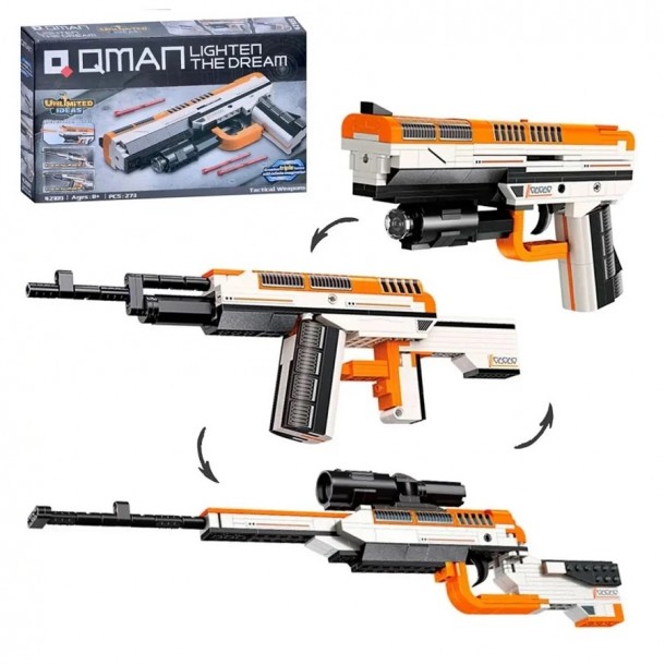 QMAN® 42109 - 3 az 1-ben Játékfegyverek