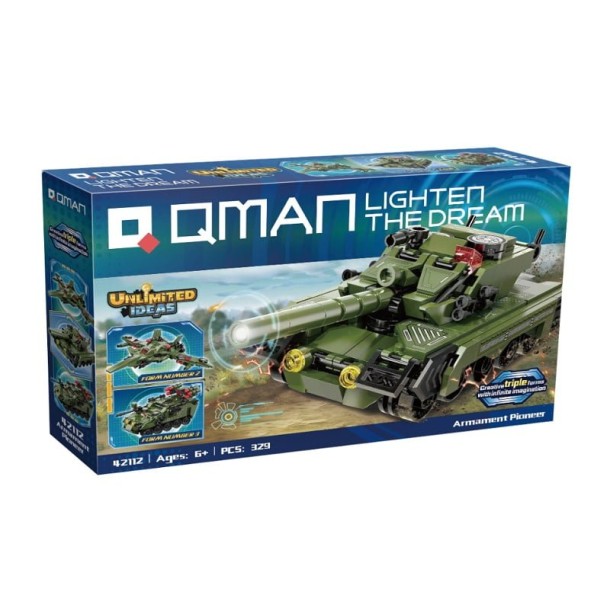 QMAN® 42112 - 3 az 1-ben Tank, harcigép, tankelhárító