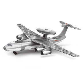 WANGE® 5005 |kompatibilis, készségfejlesztő katonai építőjáték | 227 db építőkocka | KJ-2000 légtérellenőrző repülőgép