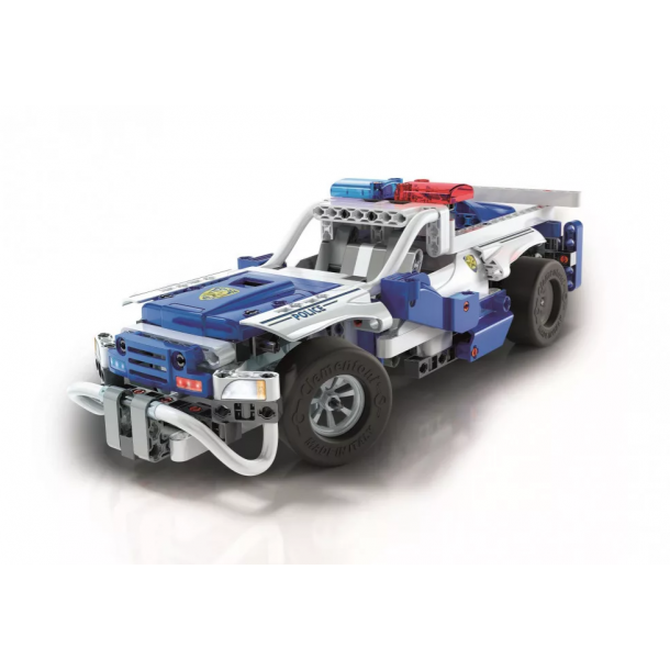 Clementoni - Tudomány és játék - Mechanikus Műhely - Rendőrautó távirányítóval (50183)