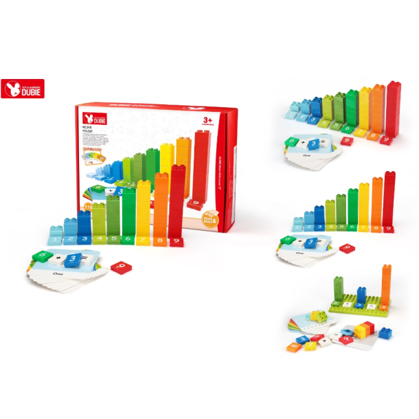 WANGE - DUBIE 510 | Kezdő matek 119 építőkocka + 10 kártya