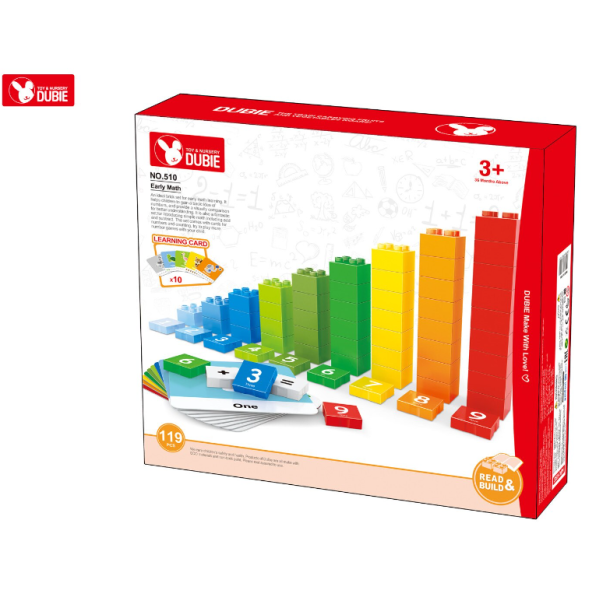 WANGE - DUBIE 510 | Kezdő matek 119 építőkocka + 10 kártya