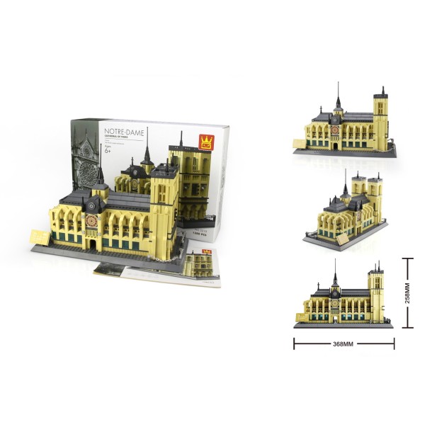 WANGE® 5210 | 1380 db építőkocka | Notre Dame – Párizs
