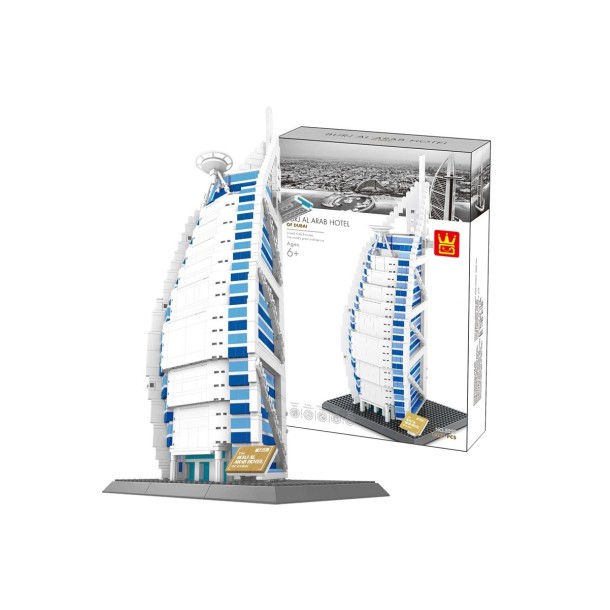 WANGE® 5220 | 1366 db építőkocka | Burj Al Arab Hotel – Dubai