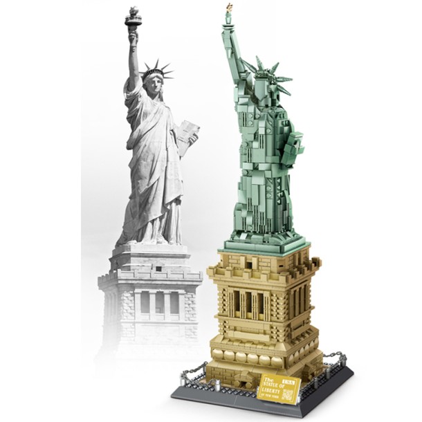 WANGE® 5227 | 1577 db építőkocka | Szabadság-szobor – USA