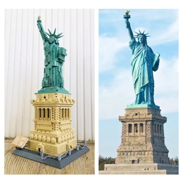 WANGE® 5227 | 1577 db építőkocka | Szabadság-szobor – USA