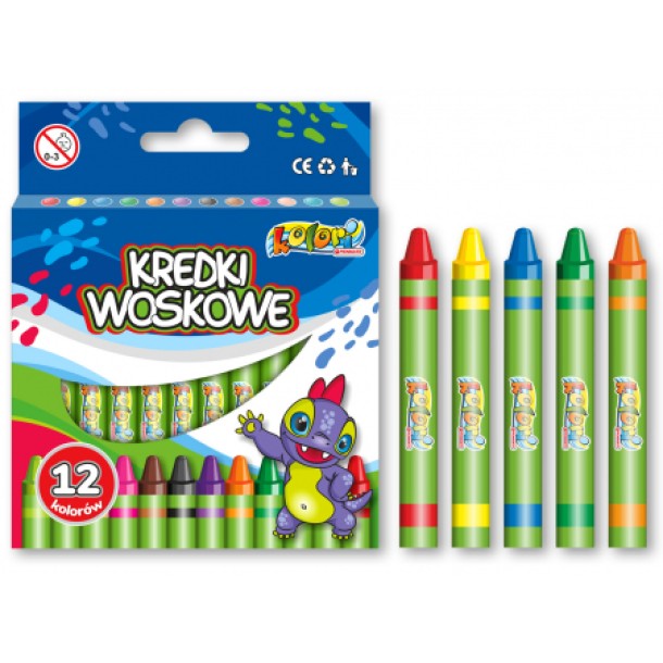 Kolori: Premium Zsírkréta 12 db-os TT8225