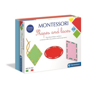 Clementoni: Montessori - Fűzős játék formákkal 61335