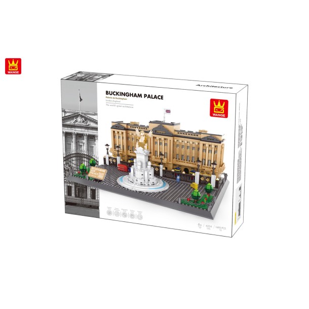 WANGE® 6224 | kompatibilis, készségfejlesztő építőjáték | 1695 db építőkocka | Buckingham palota London – Anglia
