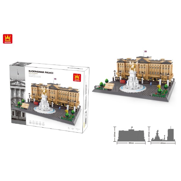 WANGE® 6224 | kompatibilis, készségfejlesztő építőjáték | 1695 db építőkocka | Buckingham palota London – Anglia