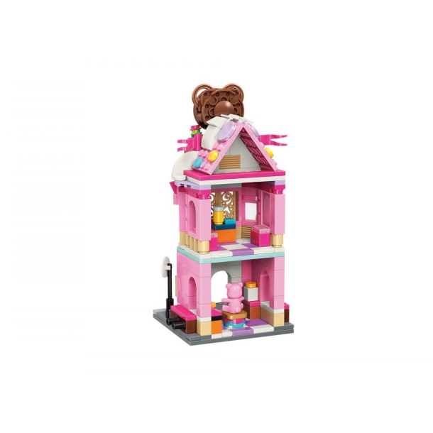 QMAN® C0109 Keeppley | kompatibilis, készségfejlesztő építőjáték | 281 db építőkocka | Maci Ház