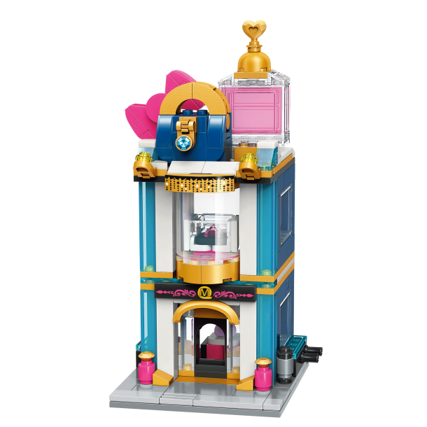 QMAN® C0110 Keeppley | kompatibilis, készségfejlesztő építőjáték | 281 db építőkocka | Luxus Ékszer Ház