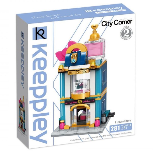 QMAN® C0110 Keeppley | kompatibilis, készségfejlesztő építőjáték | 281 db építőkocka | Luxus Ékszer Ház