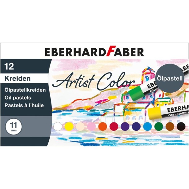 Eberhard Faber olajpasztell kréta 12 db-os 522012