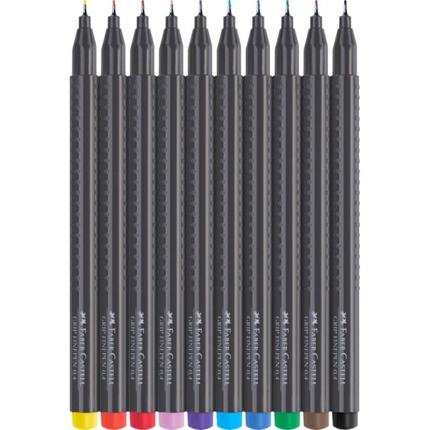 Faber-Castell tűfilc készlet 10 db-os 0,4mm  151610