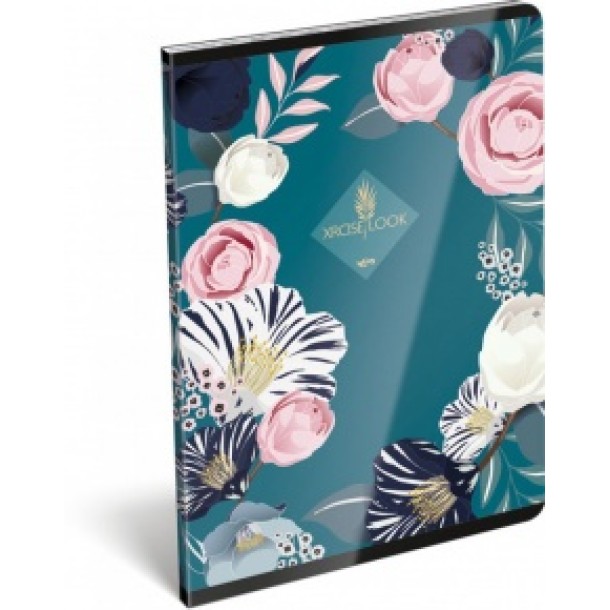 LizzyCard Tűzött füzet, A/5 kockás, 60lap exkluzív XRCiselook Four