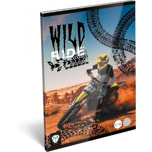 LizzyCard Tűzött füzet, A/5 vonalas, Wild ride 