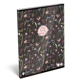 LizzyCard Tűzött füzet, A/4 sima, Magic garden