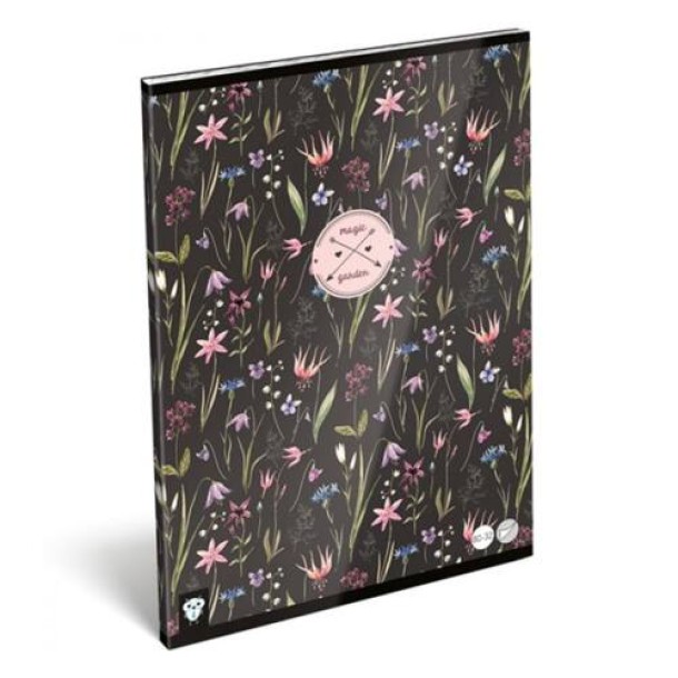 LizzyCard Tűzött füzet, A/4 sima, Magic garden