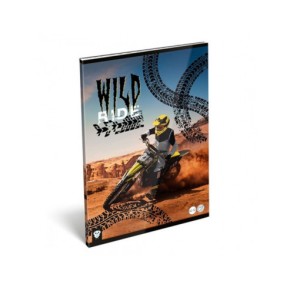 LizzyCard Tűzött füzet, A/4 sima, Wild ride
