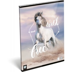 LizzyCard Tűzött füzet, A/4 kockás, Wild and free