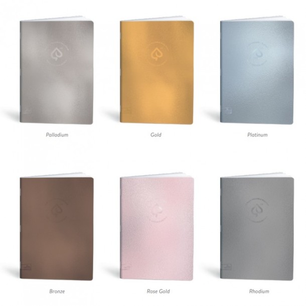 Lipamill tűzött füzet A/4 kockás, 40 lapos, Precious Metal