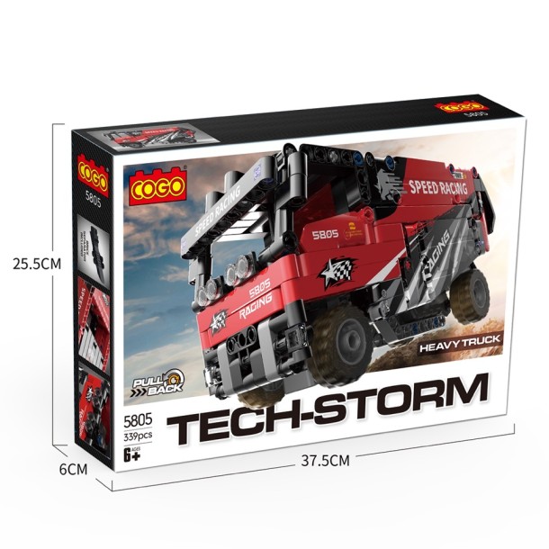 COGO® 5805 |  339 db építőkocka | Versenykamion