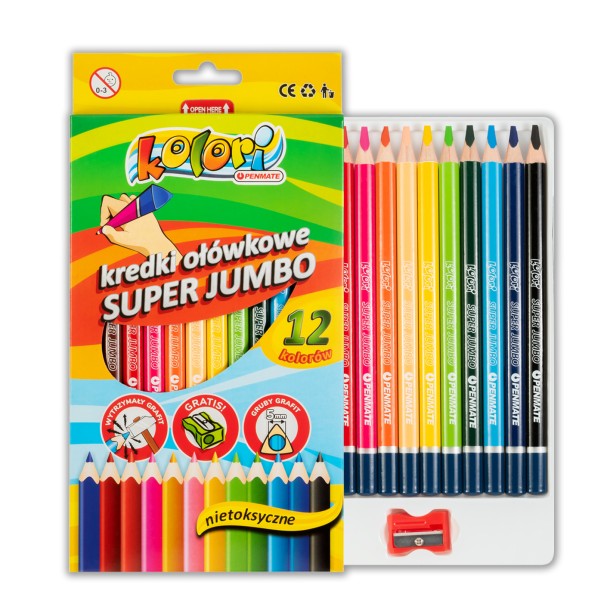 Kolori: Színesceruza Jumbo 12 db-os háromszög 