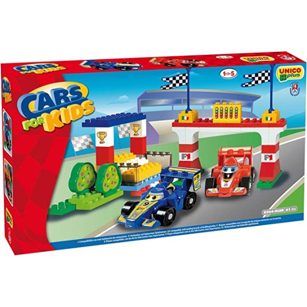 UNICO építőkockák F1 depo 61db 8564-0CAR