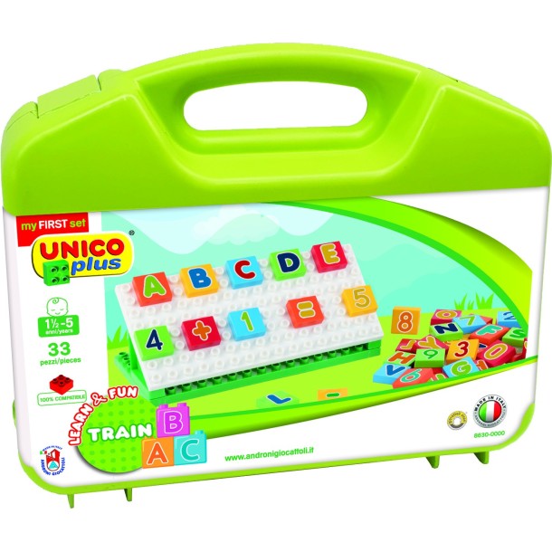 UNICO építőjáték betűk és számok 54db 8631-0000