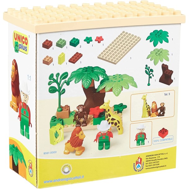 UNICO építőjáték szett szafari 18db 8561-0000