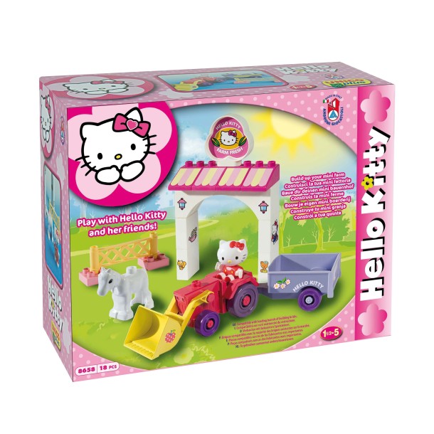 UNICO építőjáték Hello Kitty farm 18db 8658