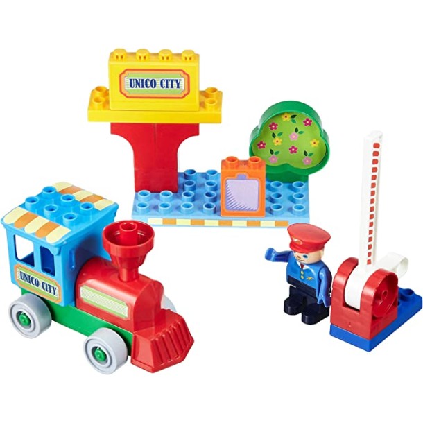UNICO építőkocka szett vasútállomás 20db 8547-0000