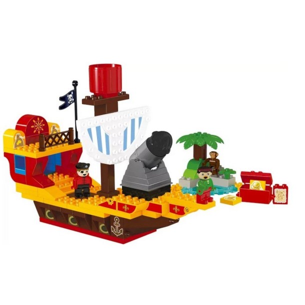 UNICO építőkocka szett kalózhajó 100db 8536-0001