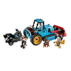 Qman® W1927 |Kompatibilis, készségfejlesztő építőjáték | 247 db építőkocka | Fogazott buldózer