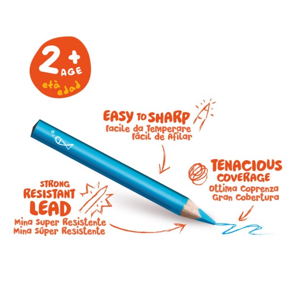 Carioca: Bébi ceruza 10 db-os készlet  42819