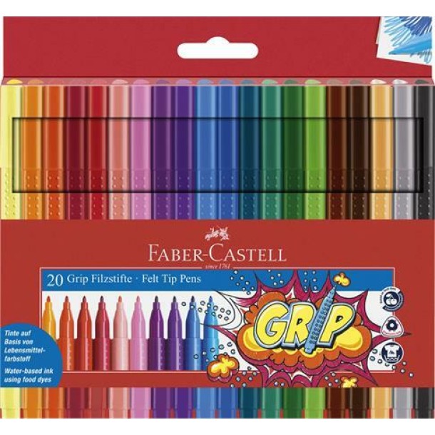 Faber-Castell filctoll készlet 20 db-os GRIP 155320