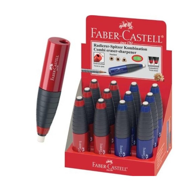 Faber-Castell hegyező és radír egyben, több színben 184400