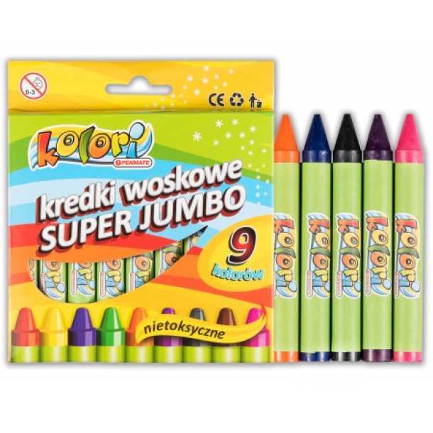 Kolori: Zsírkréta Super Jumbo 9 db-os 7491/7649