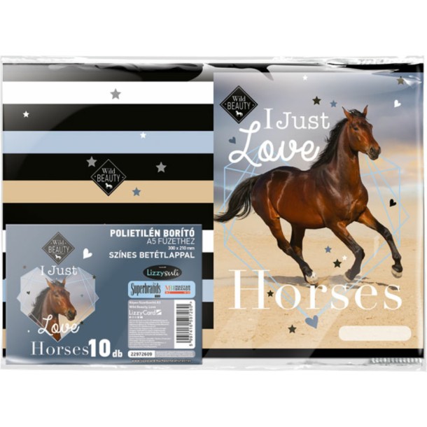 LizzyCard füzetborító A5 10 db-os csomag - Wild Beauty